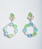Nature's Enigma 3-Gem Earrings